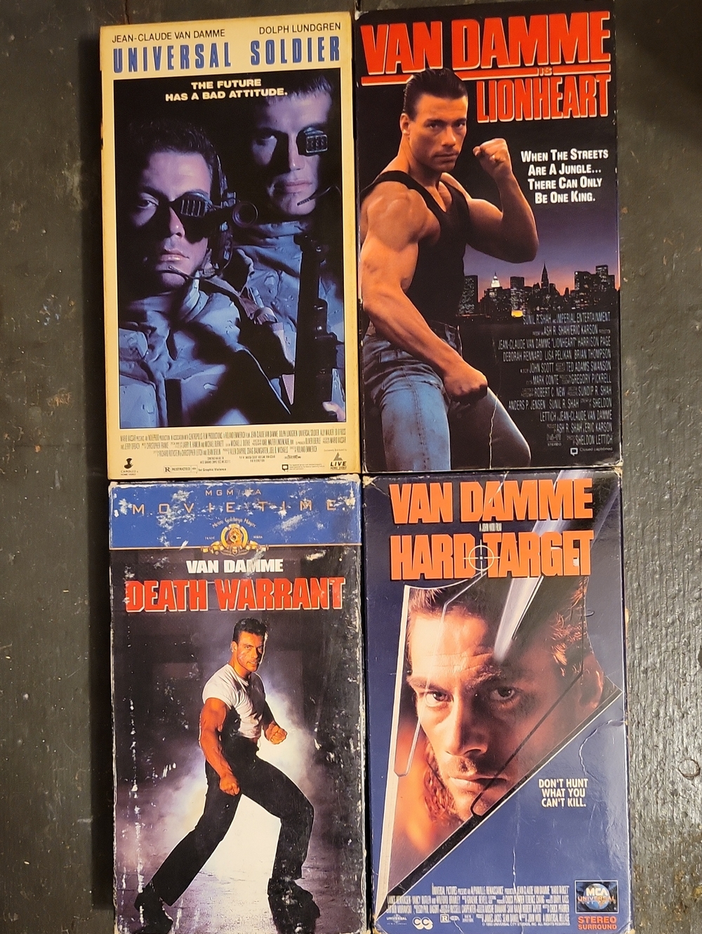 Jean Claude Van Damme VHS Movie Collextion!!